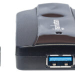 HUB USB-A MANHATTAN 163590 3 PUERTOS USB-A/2 RANURAS PARA TARJETAS DE MEMORIA