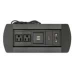 Caja De Conexion Para Mesa Con Enchufe USB HDMI VGA