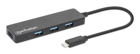 Hub De 4 Puertos USB-A 3.2 Gen1, Manhattan 164924 Supervelocidad