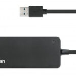 Hub USB 3.0 Macho Manhattan 168403, 7X USB 3.0 Hembra, 5000 Mbit/S, Negro