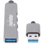 Hub USB Manhattan 168427 Combinado Con 4 Puertos Tipo A