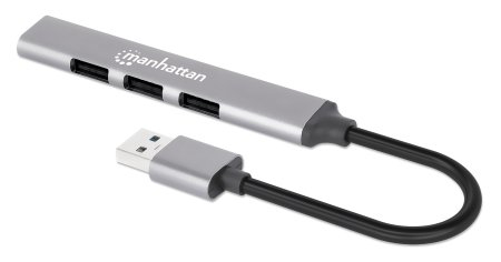 Hub USB Manhattan 168427 Combinado Con 4 Puertos Tipo A
