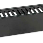 168458 Organizador Cables 19", Con Tapa Plastico