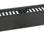 168458 Organizador Cables 19", Con Tapa Plastico