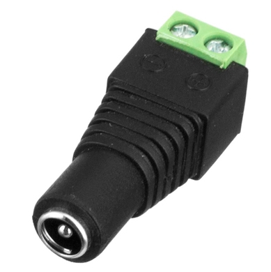 Adaptador Tipo Jack Brobotix 170120 – DC, Hembra, Negro, Cobre