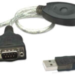 Convertidor Manhattan 174947 De USB A Doble Serial Db9 Macho