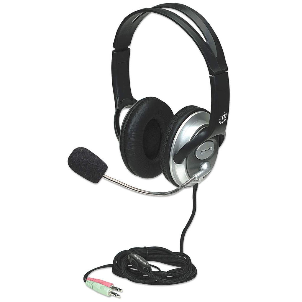 AUDIFONOS DIADEMA ERGONOMICA MICROFONO CONTROL DE VOLUMEN 3.5MM