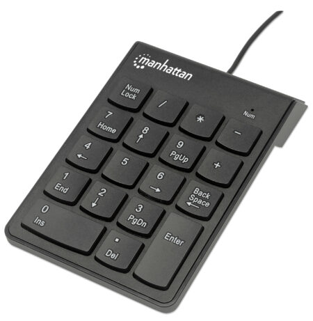 Teclado Numerico Alambrico USB Negro