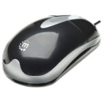 Mouse Optico Manhattan USB 177016 Negro/Plata