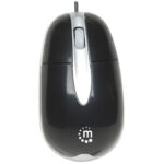 Mouse Optico Manhattan USB 177016 Negro/Plata