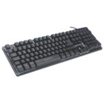 Teclado Gaming Manhattan 178457 USB Base Metalica LED Luces Multicolor