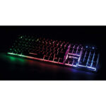 Teclado Gaming Manhattan 178457 USB Base Metalica LED Luces Multicolor