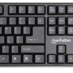 Kit Teclado Y Mouse Inalambrico Manhattan 178990 USB-Dongle De 2.4 Ghz/Color Negro