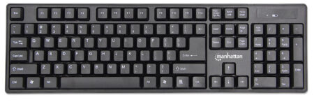 Kit Teclado Y Mouse Inalambrico Manhattan 178990 USB-Dongle De 2.4 Ghz/Color Negro