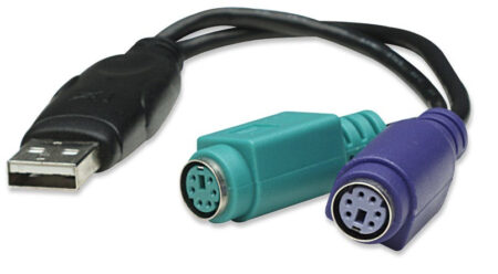 Adaptador Doble De Ps/2 A USB Manhattan 179027