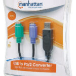 Adaptador Doble De Ps/2 A USB Manhattan 179027