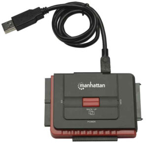 ADAPTADOR SATA/IDE A USB 2.0 C/RESPALDO MANHATTAN 179195