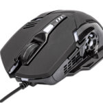 Mouse Optico Gaming 6 Botones 3 200Dpi Iluminacion LED Negro
