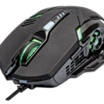 Mouse Optico Gaming 6 Botones 3 200Dpi Iluminacion LED Negro