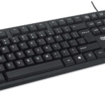 Teclado Alambrico Manhattan 179324 USB De 1.3 M/104 Teclas/Ingles/Color Negro