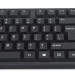 Teclado Alambrico Manhattan 179324 USB De 1.3 M/104 Teclas/Ingles/Color Negro