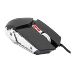Mouse Gaming Optico LED 3200Dpi 7 Botones Color Negro-Plata Manhattan 179348