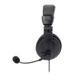 Diadema Audifono Estereo C/Microfono Ajustable Manhattan 179843 Alambrico/USB/Color Negro