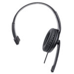 Audifono Monoaural USB Con Microfono Y Control De Volumen