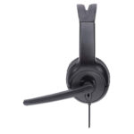 Audifono Monoaural USB Con Microfono Y Control De Volumen