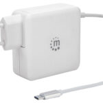 Cargador Universal USB-C Manhattan 180245 60W/Suministro De Energia Pd/Color Blanco