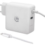Cargador Universal USB-C Manhattan 180245 60W/Suministro De Energia Pd/Color Blanco