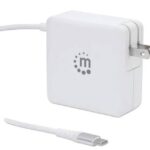 Cargador Universal USB-C Manhattan 180245 60W/Suministro De Energia Pd/Color Blanco