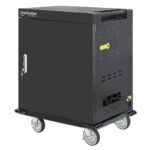 GABINETE CARRITO DE CARGA UVC 32 PUERTOS USB-A MANHATTAN 180313, 32 CONTACTOS COLOR NEGRO