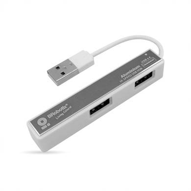 Hub USB V2.0 4 Puertos Brobotix Small Plata