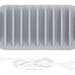 Estacion De Carga De 10 Puertos USB Manhattan 180856 120W Blanco/Gris