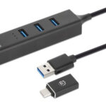 Adaptador USB V3.0 USB AC A Red Gb Hub 3 Ptos