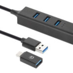 Adaptador USB V3.0 USB AC A Red Gb Hub 3 Ptos