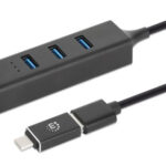 Adaptador USB V3.0 USB AC A Red Gb Hub 3 Ptos