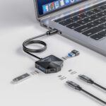 Hub USB-C 3.2 Con 4 Puertos 2 USB-A Y 2 USB-C 5Gbps
