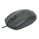 Mouse Alambrico Manhattan 190190 Comfort Ii/Optico/1000Dpi/USB-A/Color Negro