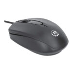 Mouse Alambrico Manhattan 190190 Comfort Ii/Optico/1000Dpi/USB-A/Color Negro