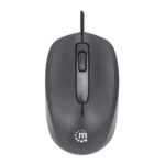 Mouse Alambrico Manhattan 190190 Comfort Ii/Optico/1000Dpi/USB-A/Color Negro