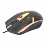 Mouse Alambrico Manhattan 190206 1,500Dpi/4 Botones/USB/Iluminacion LED Rgb/Color Negro