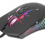 Mouse Alambrico/Gamer Manhattan 190220 7,200Dpi/7 Botones/Optico/USB-A/Iluminacion LED Rgb/Color Negro