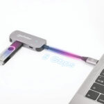 Hub USB-C Macho Manhattan 190299 1X Hdm/1X USB-A 3.2/1X USB-C Pd/Color Gris