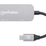 Hub USB-C Macho Manhattan 190299 1X Hdm/1X USB-A 3.2/1X USB-C Pd/Color Gris