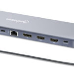 Docking USB-C 12Ptos HDMI DP Us B-C Con Pd USB-Ax3 RJ45 SD 3.5