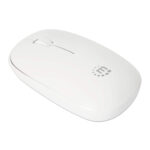 Mouse Inalambrico Manhattan 190329 1,200Dpi/3 Botones/Optico/USB/Color Blanco
