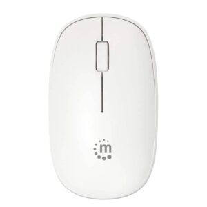 MOUSE INALAMBRICO MANHATTAN 190329 1,200DPI/3 BOTONES/OPTICO/USB/COLOR BLANCO