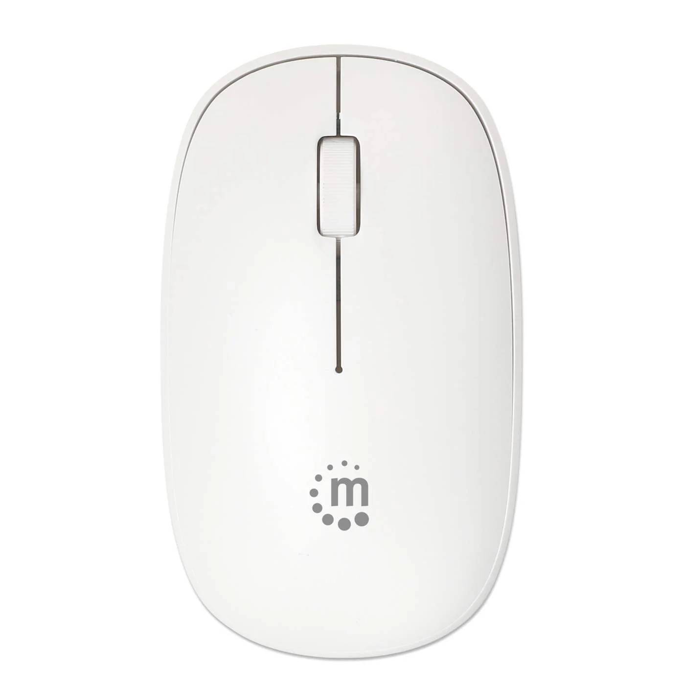 Mouse Inalambrico Manhattan 190329 1,200dpi/3 Botones/optico/usb/color Blanco
